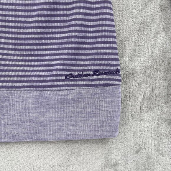 Outdoor Research Umbra Hoody Top Purple Stripe Wicking Thumb Holes - Picture 7 of 13